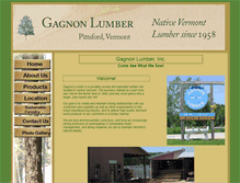 Tablet Screenshot of gagnonlumber.com